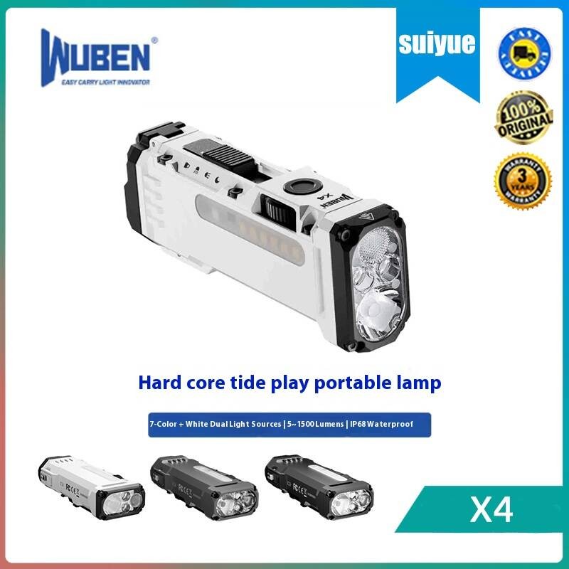 Wuben  X4 ไฟฉายพกพาสีRGB แสงสว่างคงทน
