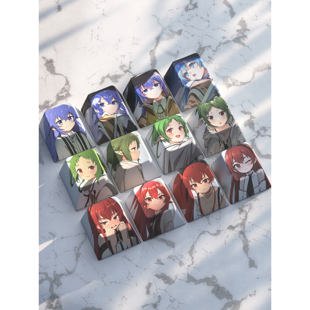 Keycap เปลี่ยน Keycap Jobless Reincarnation อะนิเมะ Keycap Rocky Hee Alice Hee Lufei น่ารัก Keycap P