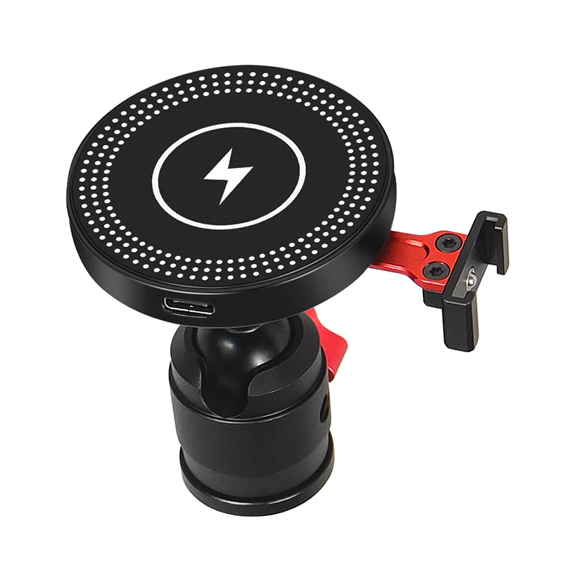 BGNING ถ้วยดูดแม่เหล็กที่วางโทรศัพท์มือถือ 360 Pan Tilt ปรับ 15W ชาร์จหัวบอลรองเท้าเย็น Mount สําหรับ MagSafe สมาร์ทโฟน thumbnail 10