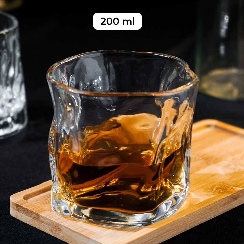 คริสตัลสไตล์ญี่ปุ่น Rock Glass Whisky Cocktail Glass 200ml - YJ150