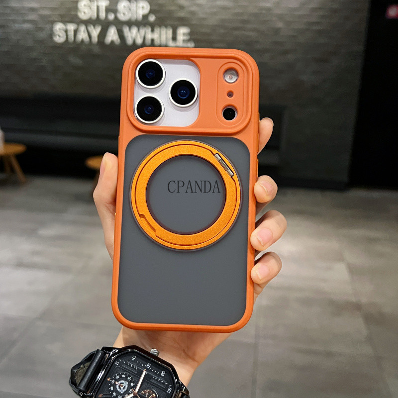 ขาตั้งแม่เหล็กสําหรับ iPhone 17 Pro Max Case, [การป้องกันเกรดทหาร] Slim Case สําหรับ iPhone 17 Pro M