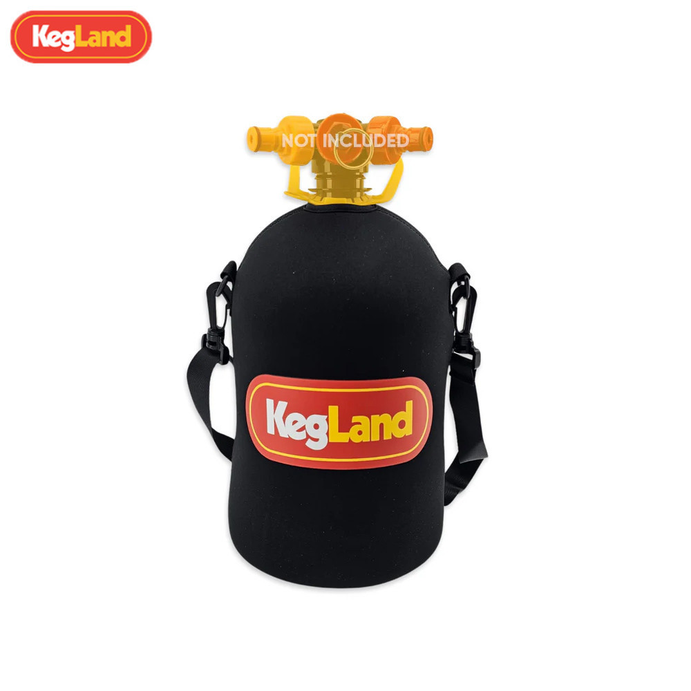 Kegland แจ็คเก็ตสีดําสําหรับ 4L PET Keg เบียร์ Keg อบอุ่นกลางแจ้งเบียร์ Brewing ครัวบาร์เครื่องมือ