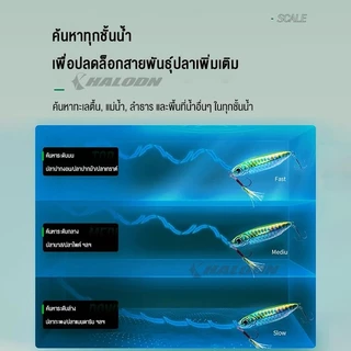 HALODN เหยื่อ ไมโครจิ๊ก ปลอม ปลอมตกปลา ช้อนหล่อเหยื่อตกปลา เหยื่อตกปลา 7g 14g อุปกรณ์ตกปลา