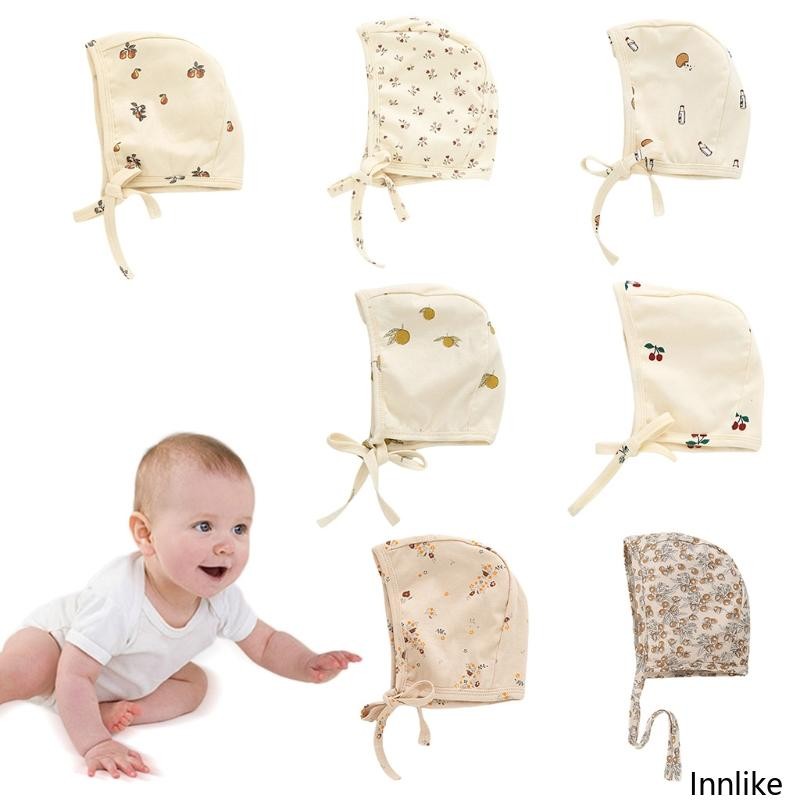 INN หมวกพิมพ์ลายสำหรับเด็กน่ารัก อายุ 0-24 เดือน ทำจากผ้าฝ้าย