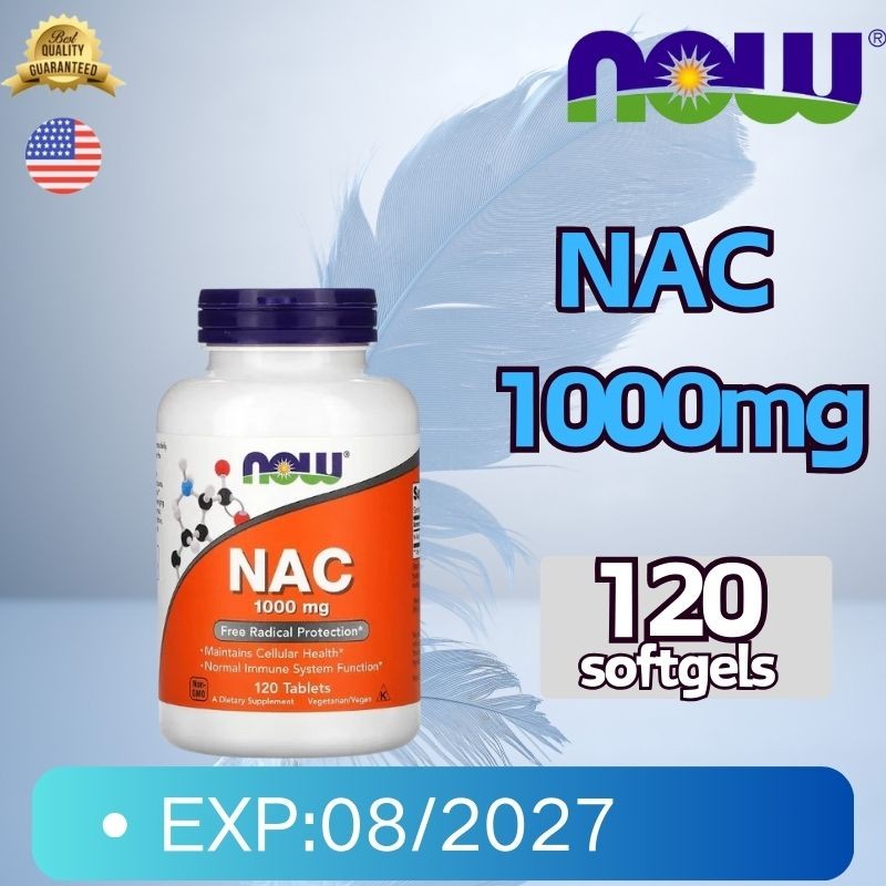 NOW กรดอะมิโนต้านอนุมูลอิสระและขับสารพิษที่ตกค้างในตับ Now Foods, NAC, 600, mg,100 Veg Capsules, 100