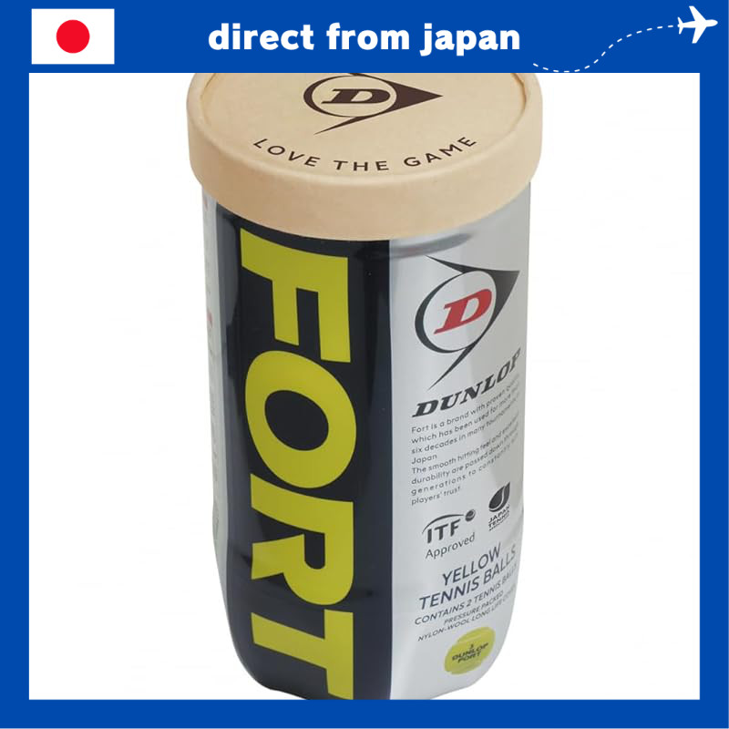 Dunlop FORT Pressurized Hard Court Tennis Balls – 2-Ball & 4-Ball Cans, Case Option