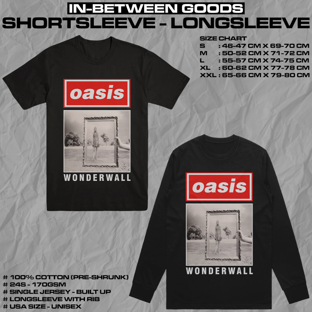 OASIS - WONDERWALL | เสื้อยืด | LONGSLEEVE LONGSLEEVE | BAND MERCH1