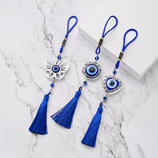 เครื่องประดับแขวน เครื่องราง ตุรกี Evil Eye โมบายฮวงจุ้ย ขับไล่สิ่งชั่วร้าย นำโชคดี โมบายแขวนในรถ