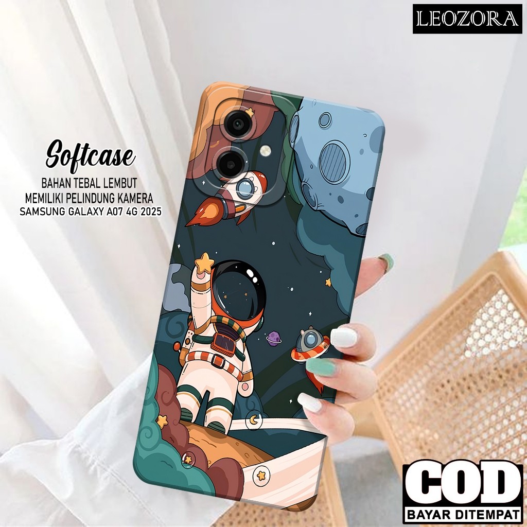 HP Samsung Galaxy A07 4G 2025 กรณีล่าสุด Softcase Pro กล้อง Softcase Samsung A07 4G เคสโทรศัพท์ Sams