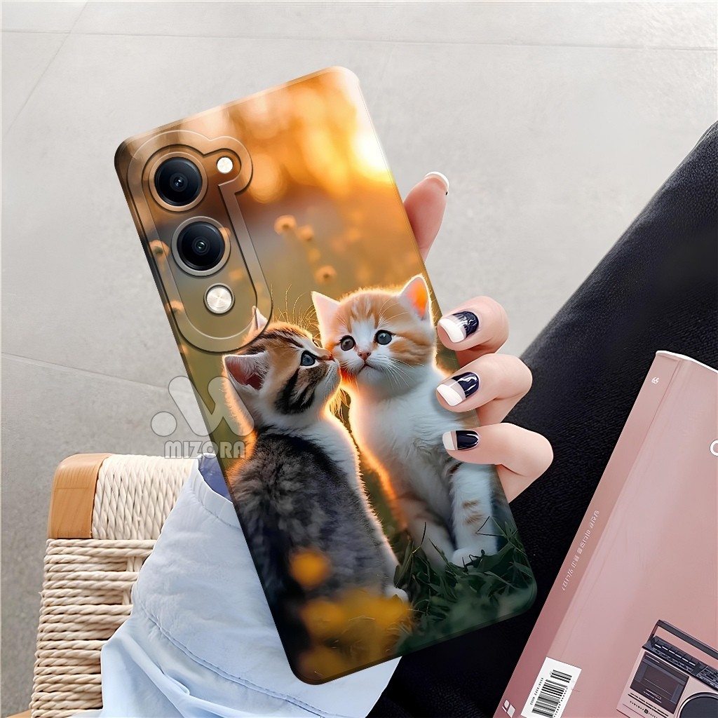 Softcase VIVO Y29S 5G 2025 แฟชั่นล่าสุดกรณีแมว Hp VIVO Y29S 5G 2025 Pro กล้องซิลิโคน VIVO Y29S 5G 20
