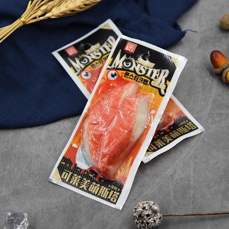 เกาหลีใต้นําเข้า Kelameimengsta Crab Claw Crab Fillet Crab Flavour Stick 72g * 6 ถุง