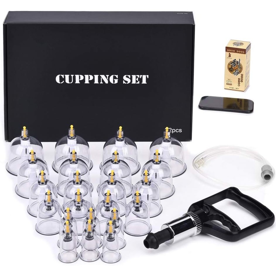 MUCHOO Cupping Set Professional  Acupoint Cupping Therapy ชุดแบบพกพา,ดูด Hijama Cupping ชุดสูญญากาศป