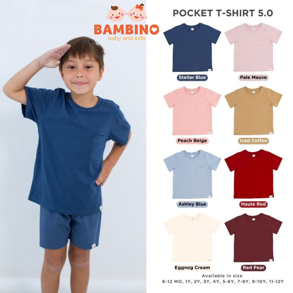 ARDENLEON Kids Pocket T-shirt 5.0 6 เดือน - 12 ปี