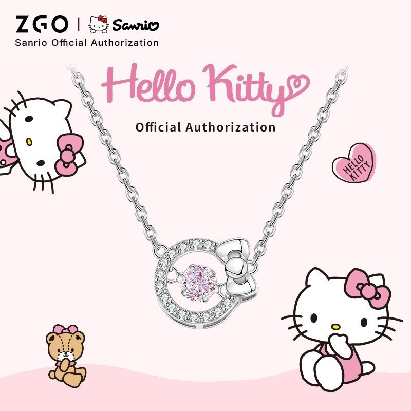 ZGO Sanrio Hello Kitty สร้อยคอ S925 เพื่อของขวัญวันเกิด