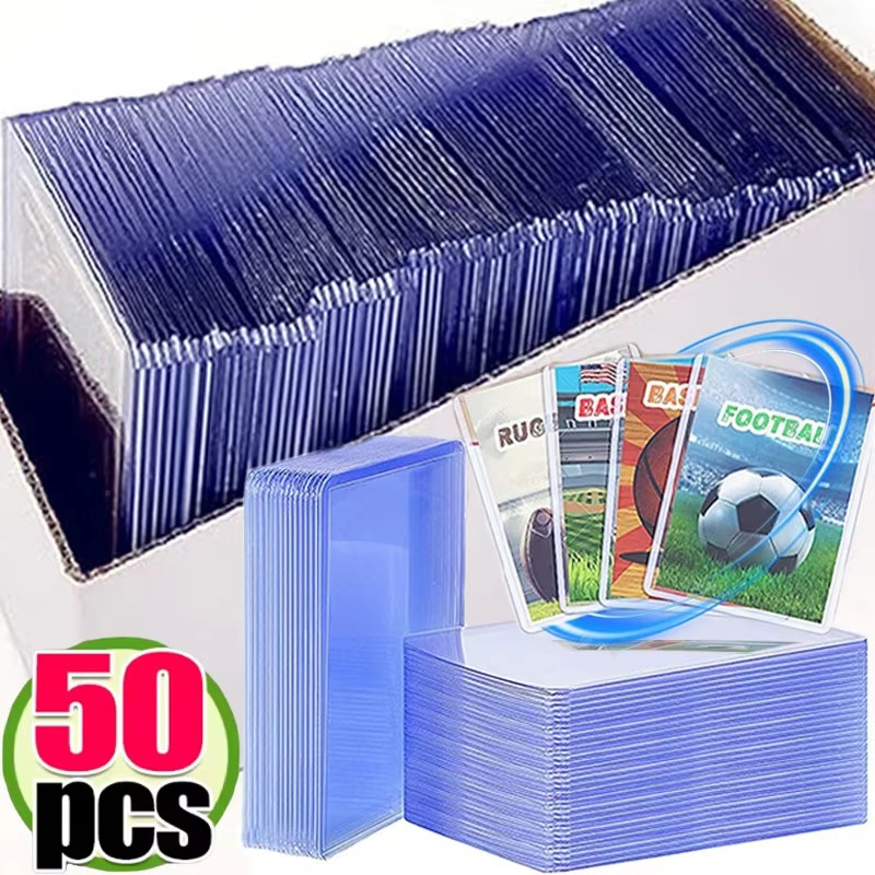 35จุด ปลอกการ์ดแข็งพีวีซีโปร่งใส-ฝาครอบการ์ดเกมภาพถ่ายไอดอลป้องกันรอยขีดข่วน-ที่ใส่สะสมบัตรพลาสติก ความละเอียดสูง,10/20/30/50ชิ้น