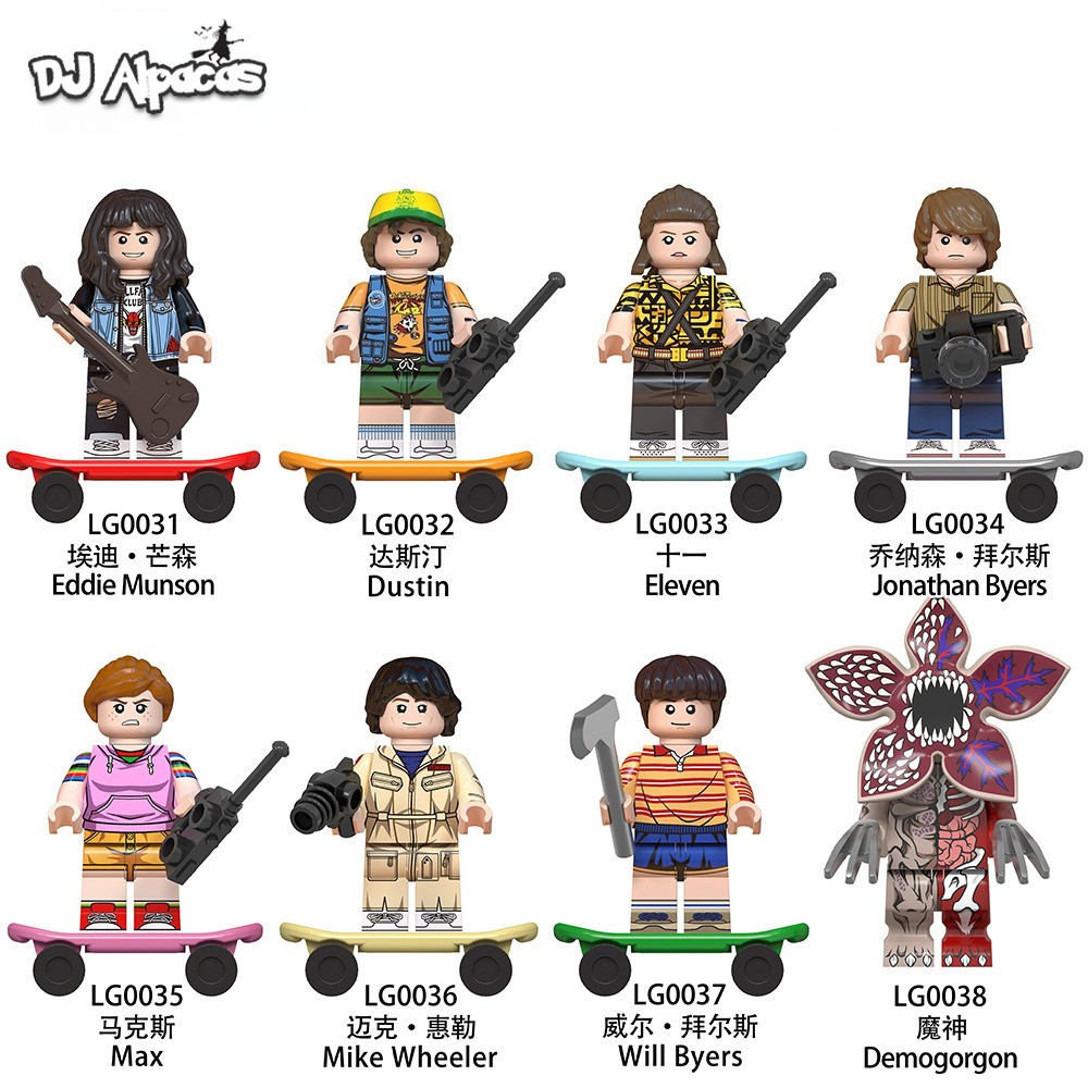 Demogorgon Dustin Eddie Munson Mini Figures ของเล่นตุ๊กตาสะสม