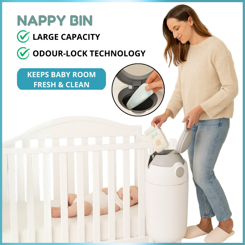 Tong Sampah Pampers Baby Diaper Dustbin Nappy Bin Pampers Bin ถังขยะเด็ก ถังขยะผ้าอ้อม Baby No Odour