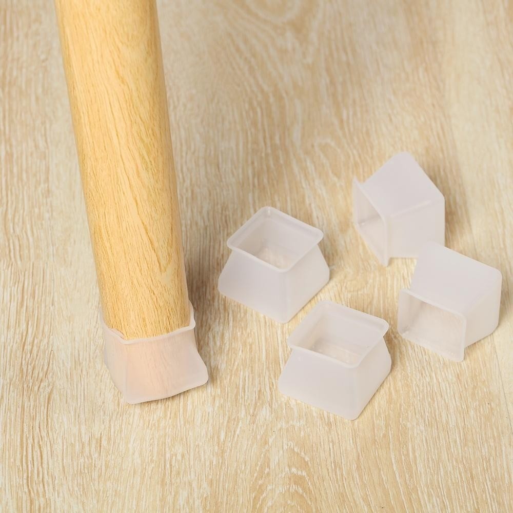 ซิลิโคนสแควร์ 4/8 ชิ้น สำหรับป้องกันเสียงและความขรุขระของเฟอร์นิเจอร์ - รูปที่ 2