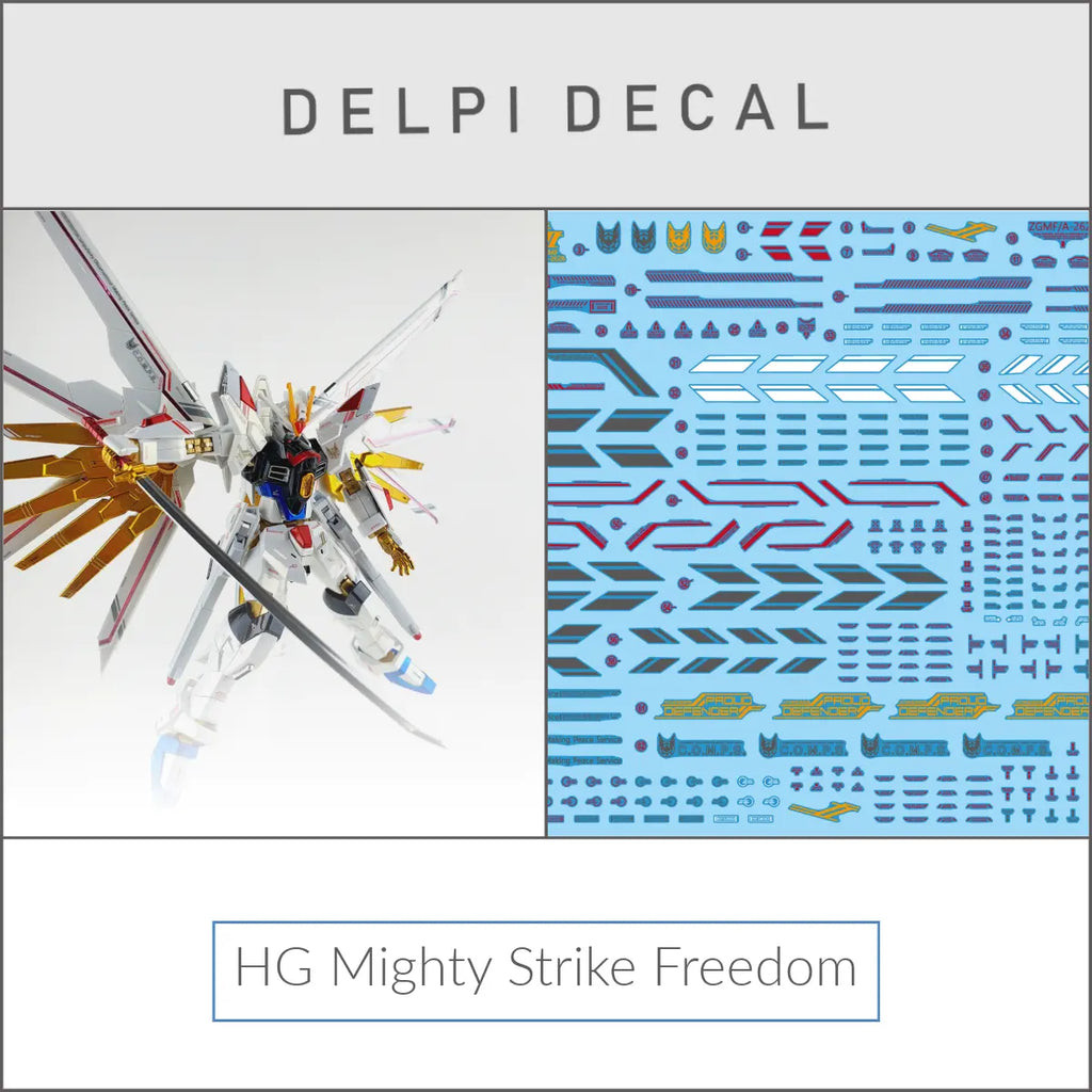 Delpi Decal (ดีคอลน้ำ) HG Mighty Strike Freedom