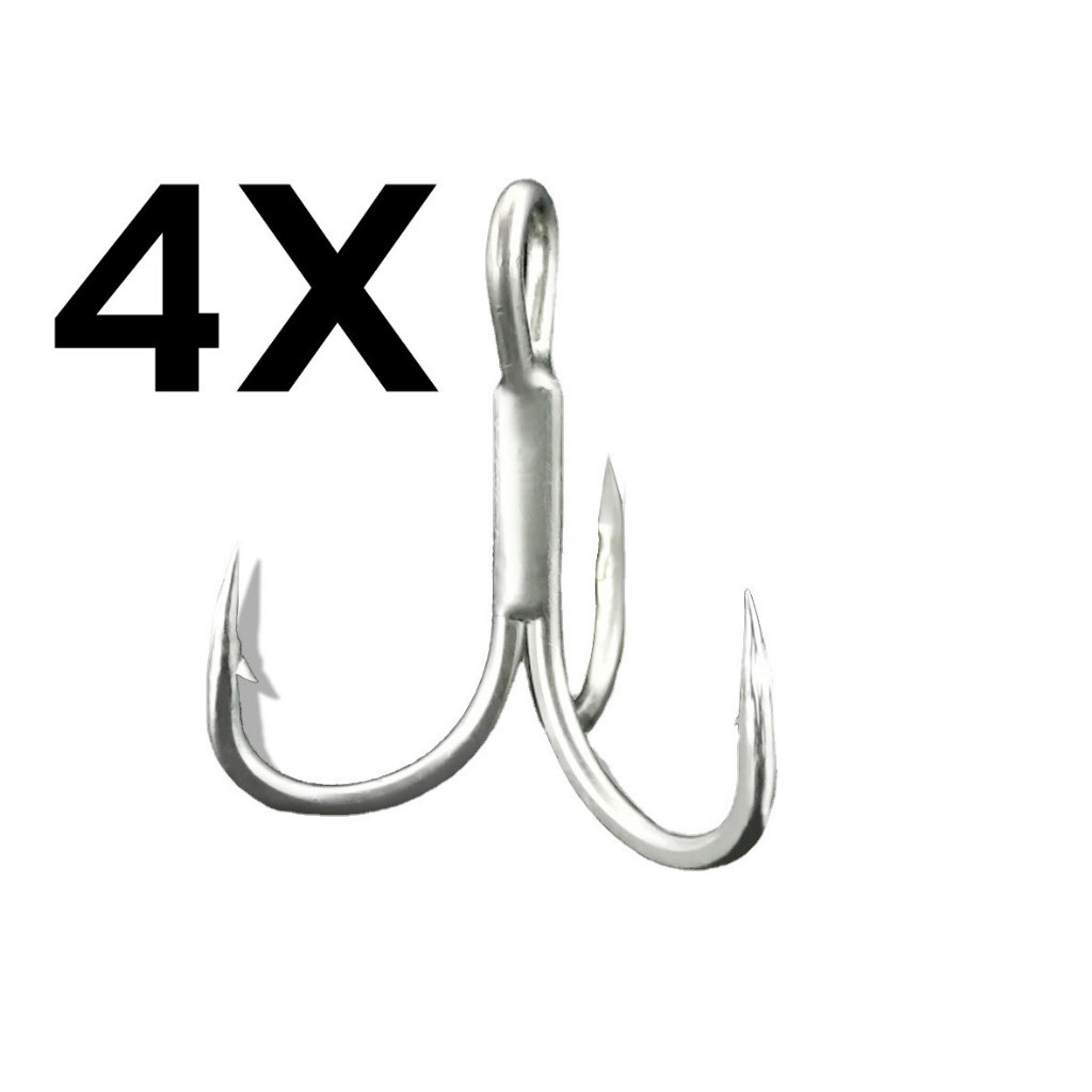 ตัวเบ็ด เบ็ด 3 ทาง เบ็ดสามาทาง 4X 3X  ตัวเบ็ดสามทาง ตัวเบ็ด ตะขอเบ็ด เบ็ดตกปลา A22