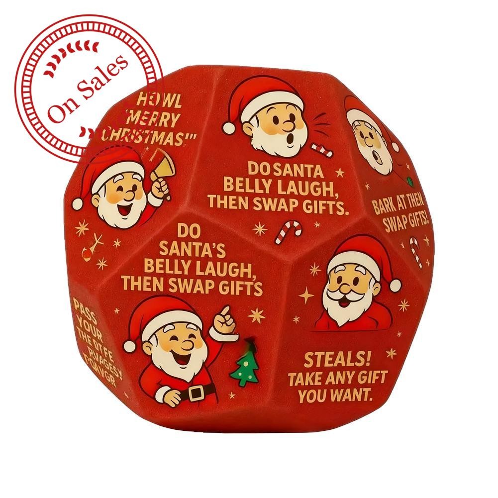 ของขวัญคริสต์มาสแลกเปลี่ยนเกมลูกเต๋า - เกมปาร์ตี้ 12 ด้านสําหรับช้างขาว & Secret Santa Fun N3i3