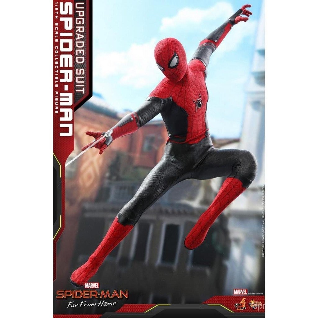 จัดส่งฟรี HOTTOYS HT MMS542 Hero Expedition Spiderman Red Black New Suit