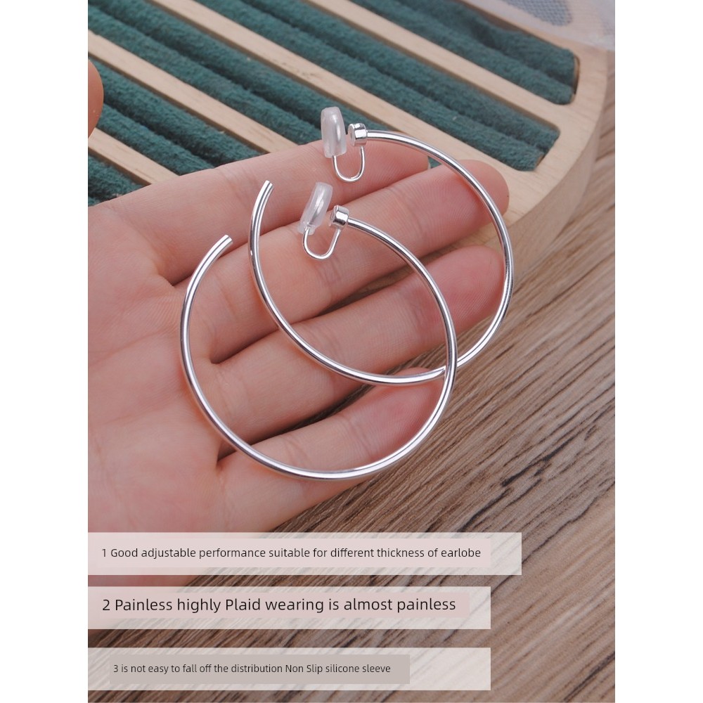 ตุ้มหู ต่างหูหนีบผู้หญิง ถาดม้วนยุงออกแบบทันสมัย พร้อมคลิปifix