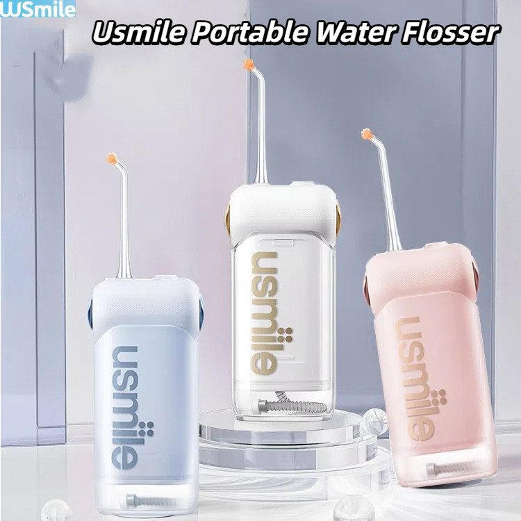 Usmile ไหมขัดฟันแบบพกพาไหมขัดฟันน้ําฟันในครัวเรือนทําความสะอาดช่องปากความหนาแน่น Wave c10 ของขวัญ