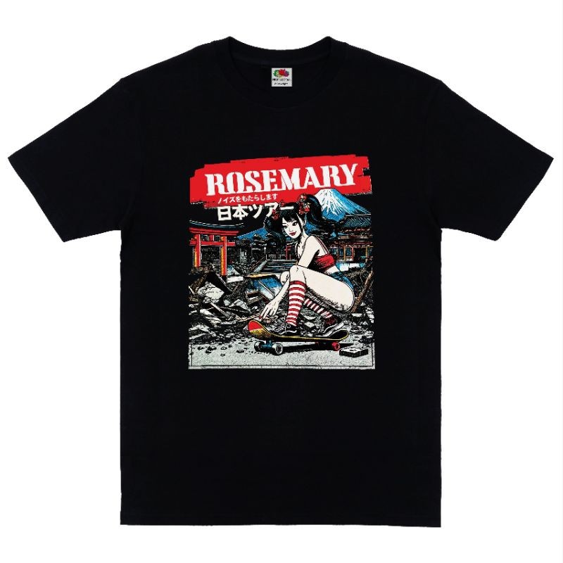 Rosemary - นําเสียงทัวร์ญี่ปุ่น / เสื้อยืดวง Rosemary สเก็ต / เสื้อยืดพังก์