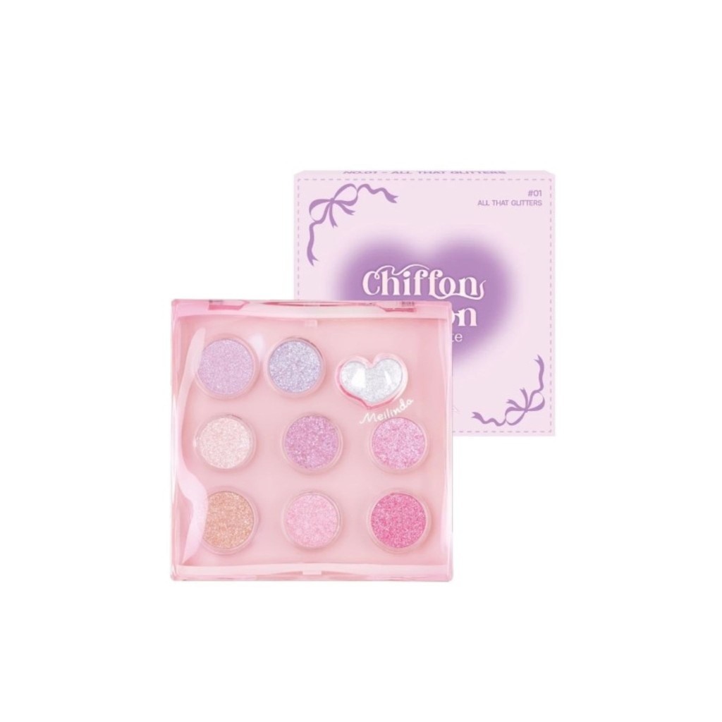 ♦️ของแท้·ส่งด่วน·ถูก♦️Meilinda Chiffon Ribbon Eye Palette #MC3135 เมลินดา ชิฟฟ่อน ริบบ้อน อาย พาเลทท์ x 1 ชิ้น dayse