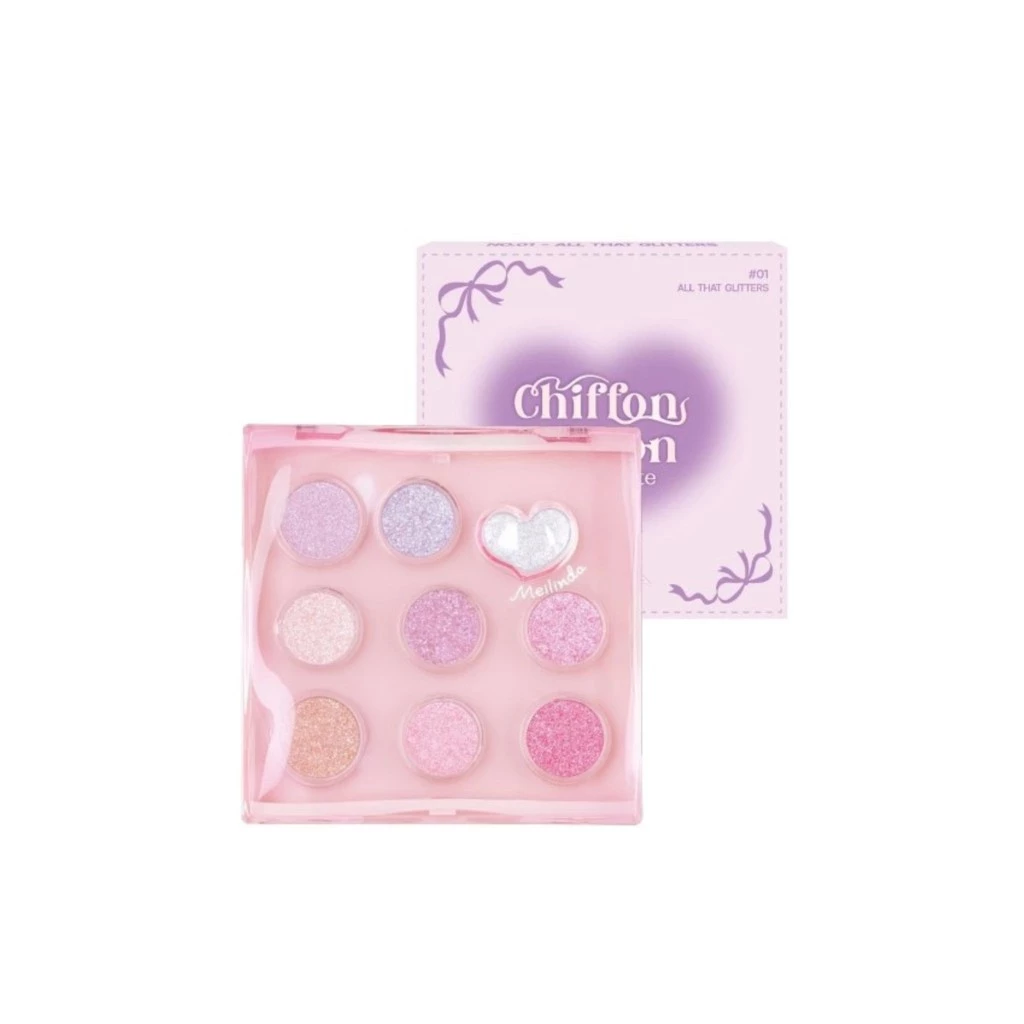 ♦️ของแท้·ส่งด่วน·ถูก♦️Meilinda Chiffon Ribbon Eye Palette #MC3135 เมลินดา ชิฟฟ่อน ริบบ้อน อาย พาเลทท์ x 1 ชิ้น dayse
