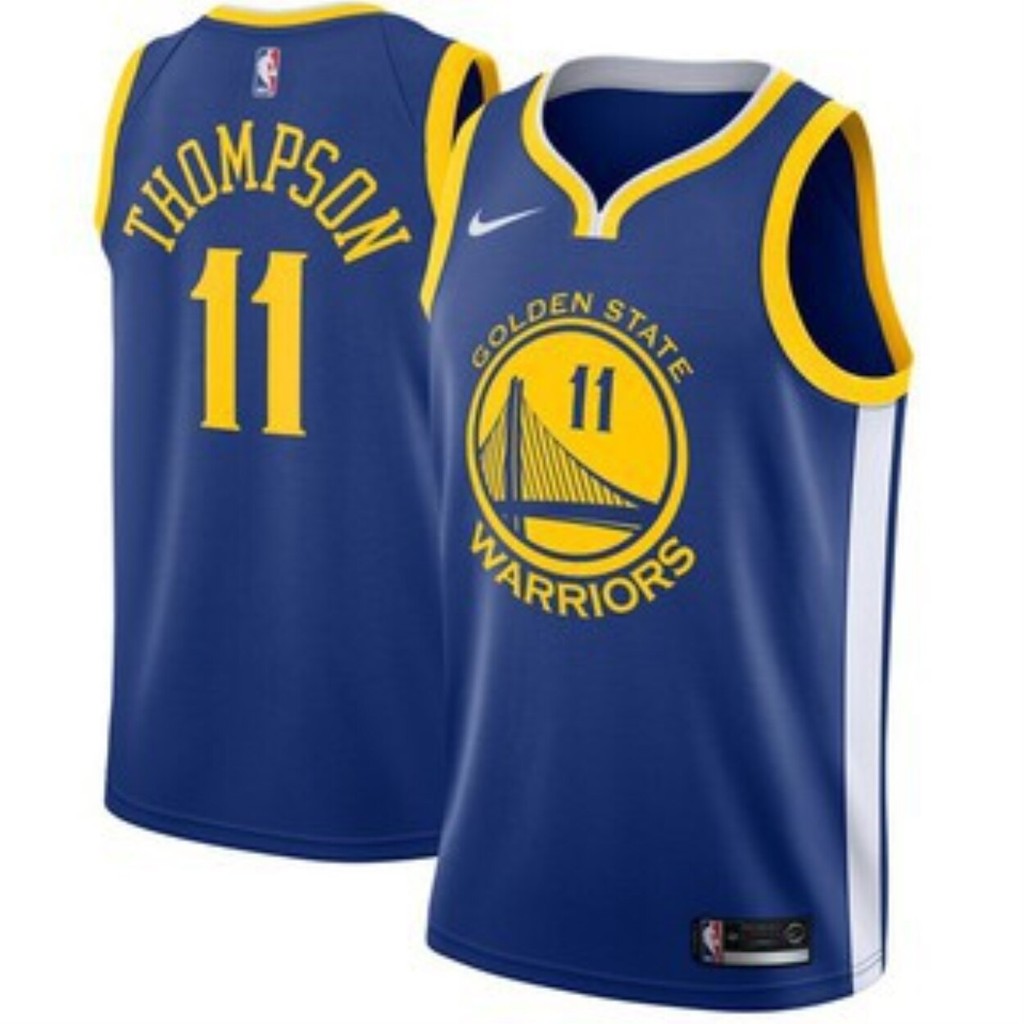 NBA Jersey Mens Golden State Warriors Klay Thompson Swingman Jersey 11