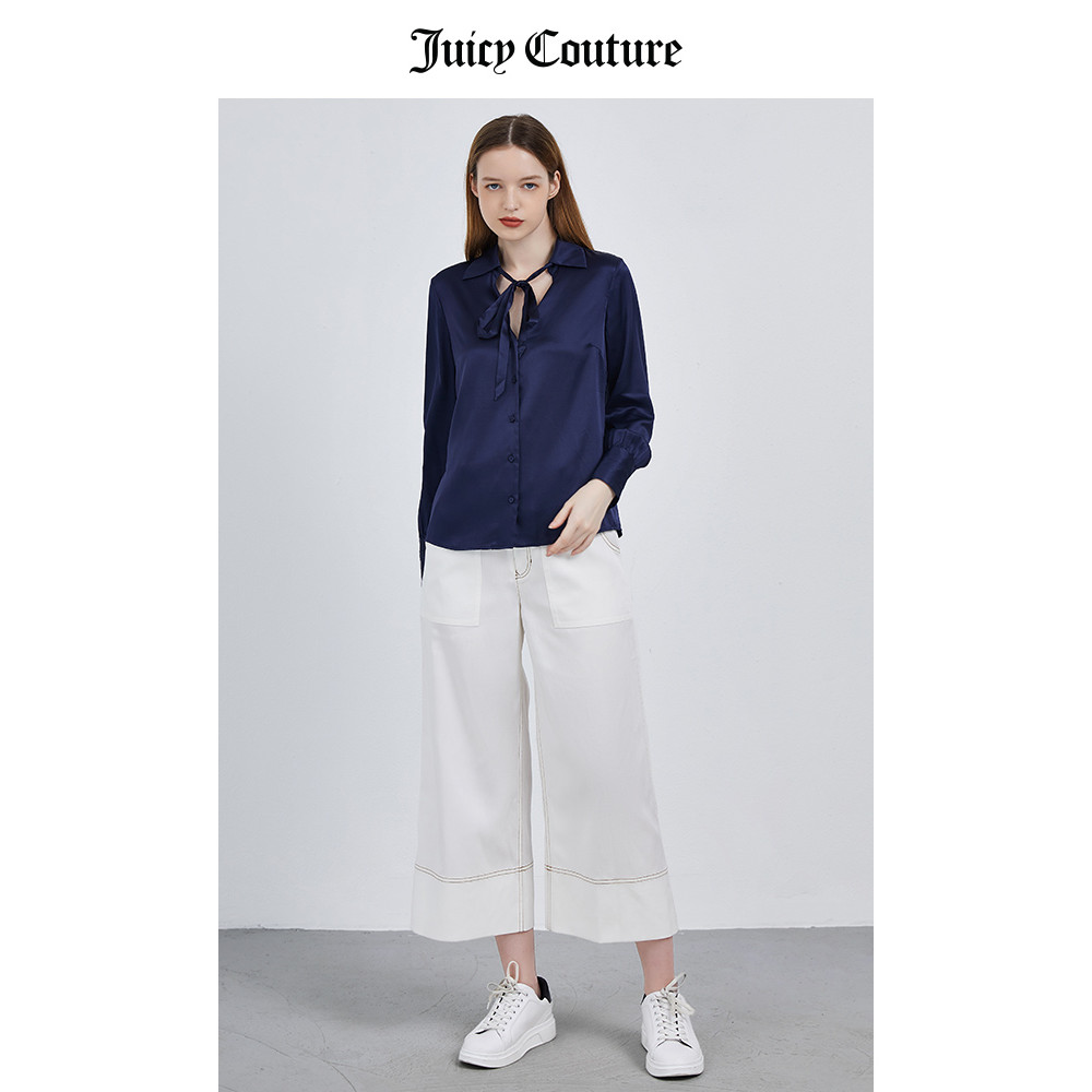 เสื้อผู้หญิง Juicy Couture สไตล์ใหม่สำหรับฤดูร้อน ทำจากผ้าไหมหม่อน ดีไซน์สวยหรู