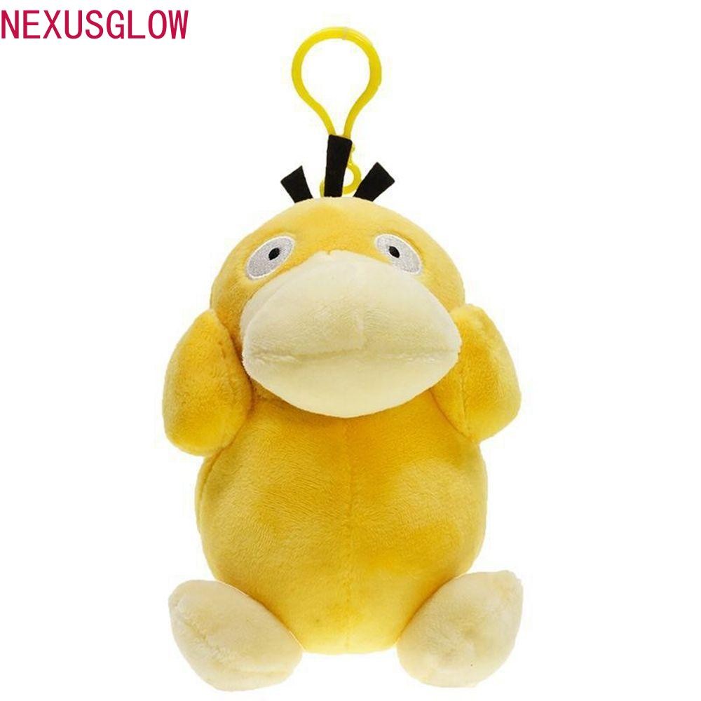 NEXUSGLOW Pokemon Psyduck จี้ Psyduck Key Chain อะนิเมะตุ๊กตาเป็ดน้อยสีเหลืองน่ารักกระเป๋าตกแต่งผู้ห