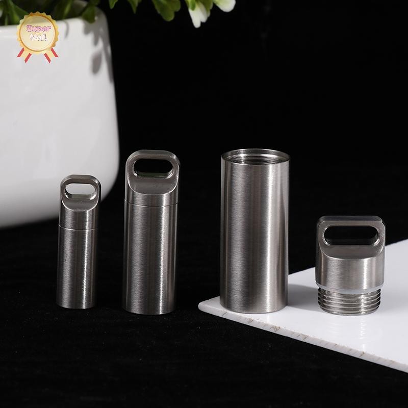 SuperNail Titanium Mini Waterproof Pill Box Portable Pill Container Pill Storage Case Vary