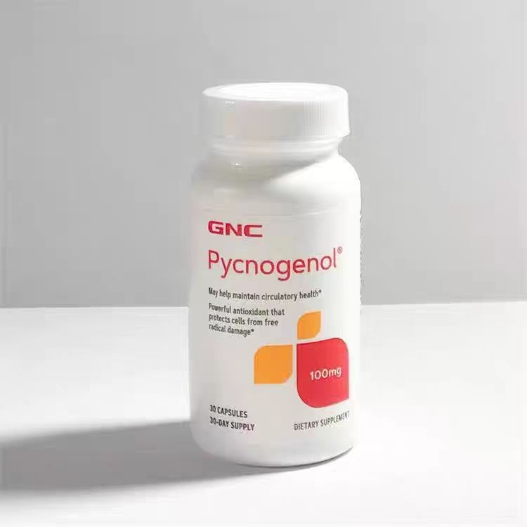เวอร์ชันอเมริกัน GNC Pycnogenol 100mg Pycnogenol 30 แคปซูล Pine Bark Essence