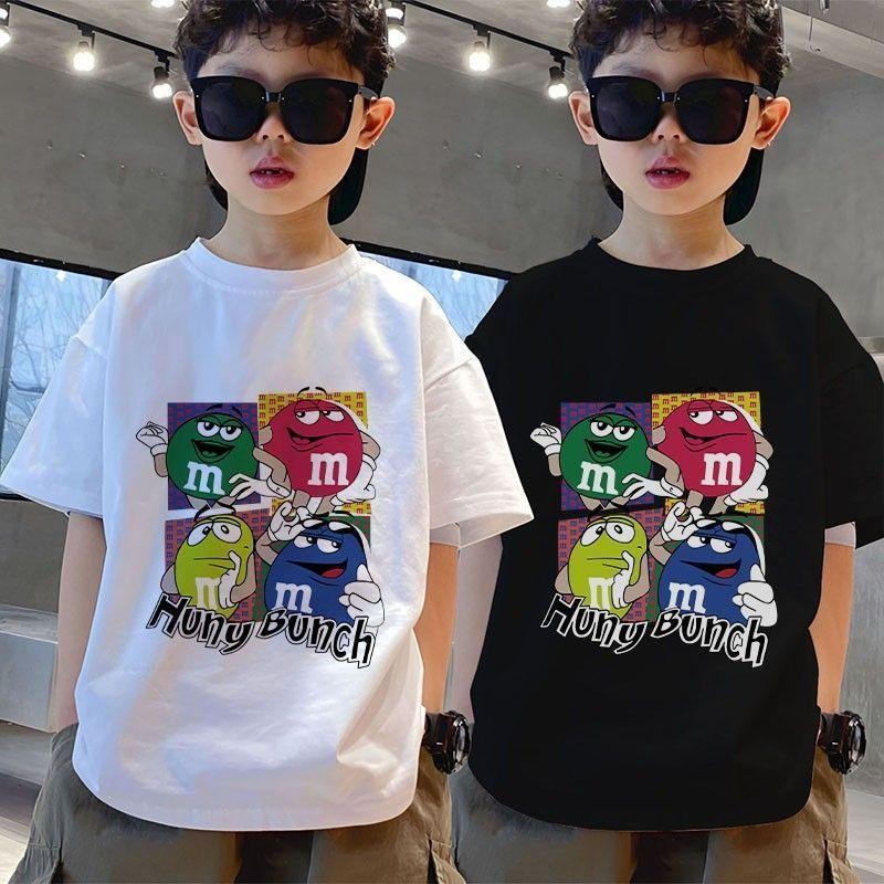 เสื้อยืดแขนสั้น ผ้านิ่มพิเศษ สำหรับเด็กชายเด็กหญิง สไตล์เรียบง่ายไม่มีลวดลาย ส่งตรงจากไทย