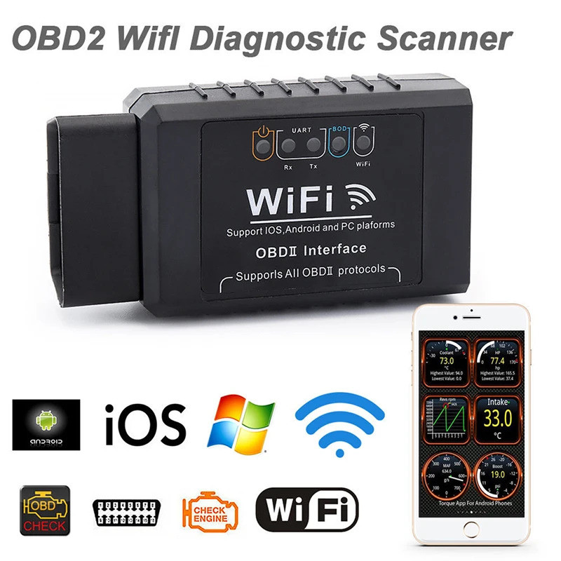 2025 ใหม่ Elm327 Wifi Obdii Detector Elm 327 Obd2 เครื่องสแกนวินิจฉัย