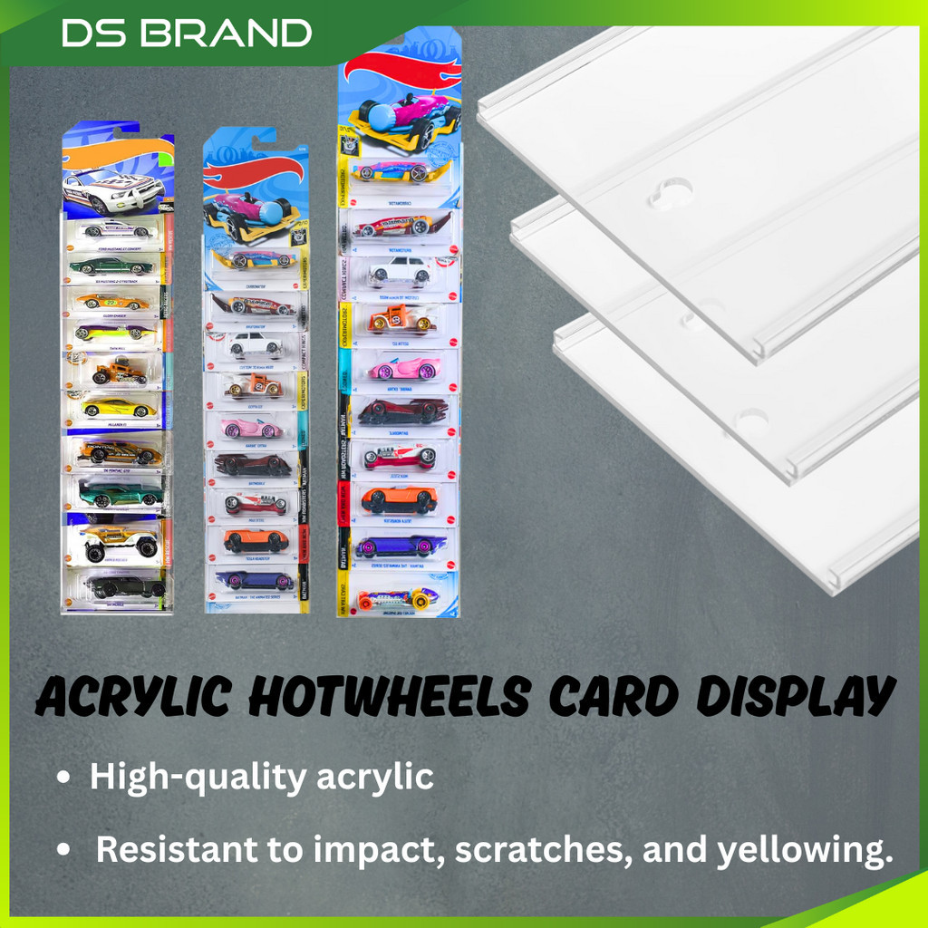 Hotwheels Acrylic Display 25 Slot / Rak Kad Koleki DS Brand M1