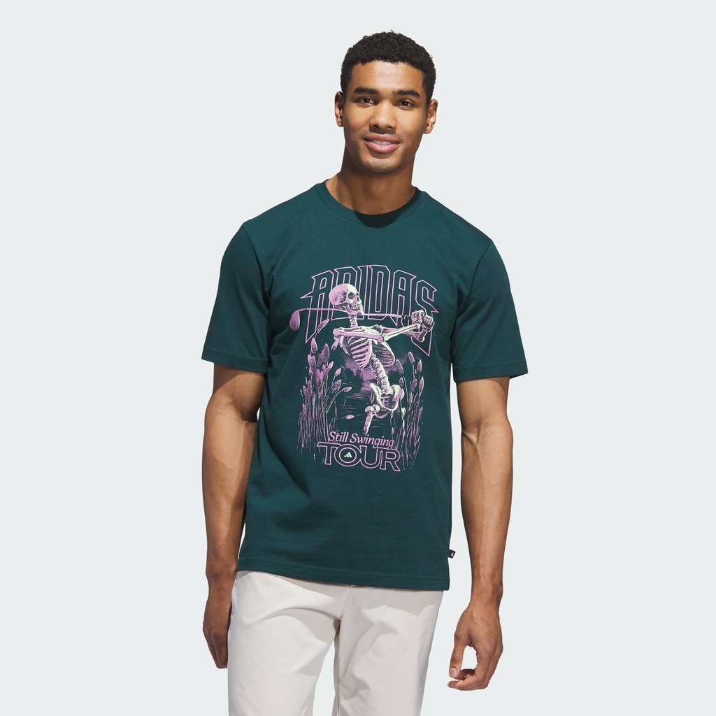 adidas Golf Golf Tour Graphic Tee Men Green JX1761
