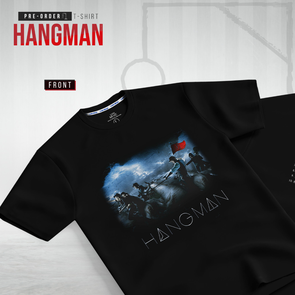 เสื้อยืดผ้าฝ้าย 100% GMM MUSIC HANGMAN สไตล์คูลคาซูเอล สำหรับทุกไซส์ตั้งแต่ S ถึง 5XL