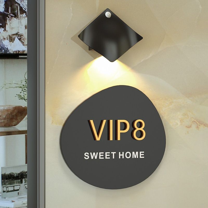 Creative House Number Plate Number Plate ที่กําหนดเอง High-End Residential Room Number Sign โรงแรม A