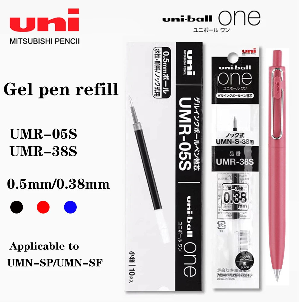 Uni-ball One ปากกาเจลเติม Umr-05s/umr-38s ใช้ได้กับ Umn-sp/umn-sf Back To School เครื่องเขียนญี่ปุ่น