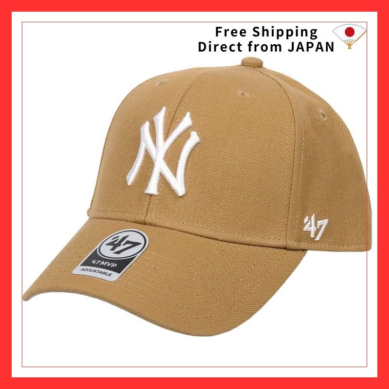 47 Brand MVP Cap Unisex MLB New York Yankees NY Logo Street Style Baseball Hat with Velcro