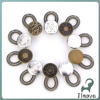 Jnv 3 ชิ้น/แพ็ค ปุ่มขยายเอว ปุ่มขยายเอวกางเกง ปุ่มขยายเอวสปริง กางเกง DIY jeans buttons