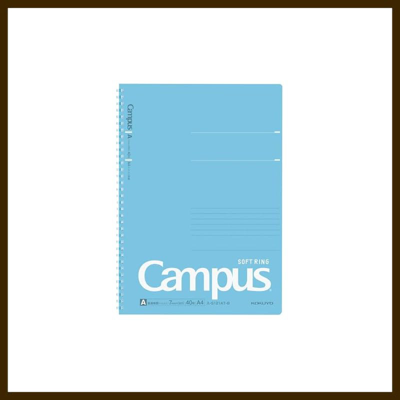 Kokuyo Campus Soft Ring Notebook with Dot Grid A Format - B5 / A4 - Multi-Color or Set Options