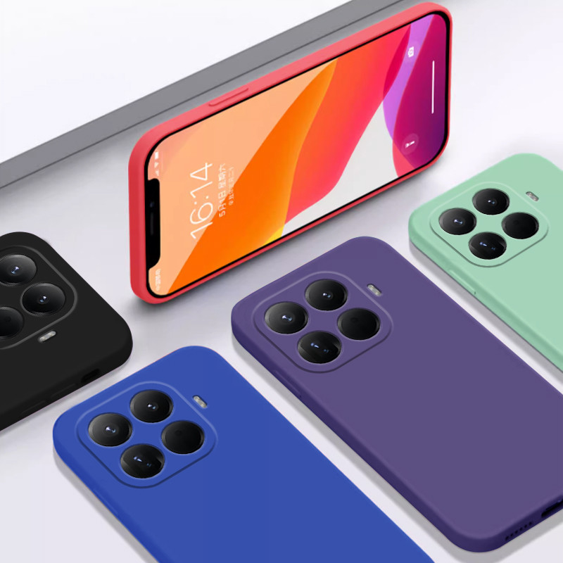 ซิลิโคนเหลวเคสโทรศัพท์สําหรับ Xiaomi 15T Pro 15 T Matte กันชนกันกระแทก Original TPU ป้องกันโทรศัพท์ฝาครอบสีดําสําหรับ Xiaomi Mi15Tpro