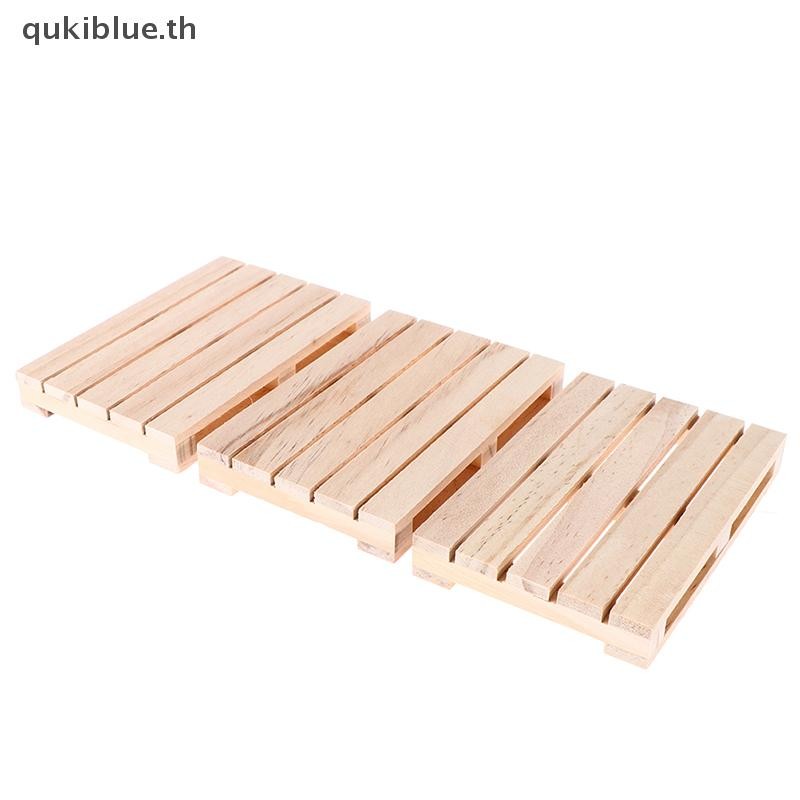 Qukiblue.th Wooden Pallet ที่รองแก้วเครื่องดื่มสําหรับเครื่องดื่มร้อนและเย็น Wood Pallet TH