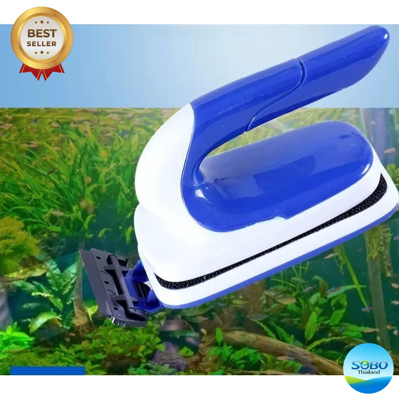 แม่เหล็กขัดตู้ปลา พร้อมใบขูดตะไคร่ SOBO SB-6, SB-8, SB-12, SB20