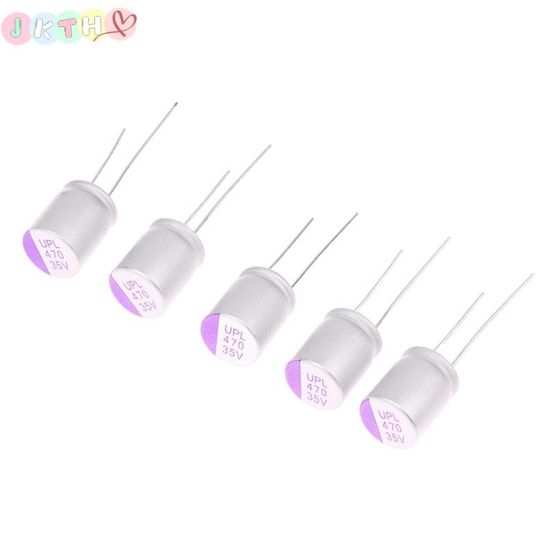 JKTH 5 PCS Solid Capacitor UNICON UPL 35V 470UF Capacitor สําหรับ FPV อะไหล่ 35V470UF UPL JKK